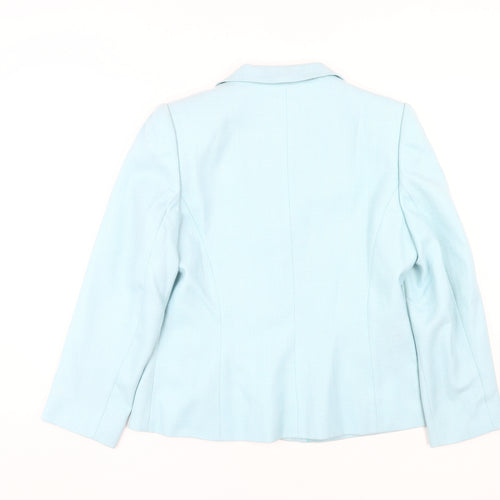 Eastex Women’s Blue Blazer Size 10 Button Collared