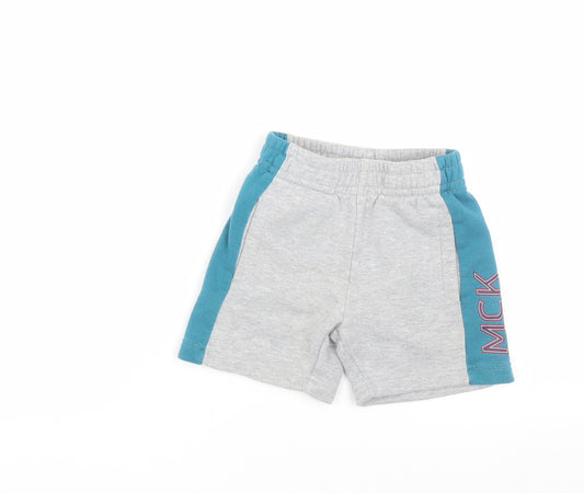 McKenzie Boys Grey Athletic Shorts, Size 4-5 Years