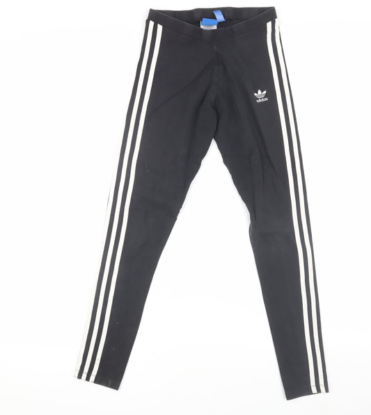 Adidas Women's Black Leggings Size 6 - Activewear