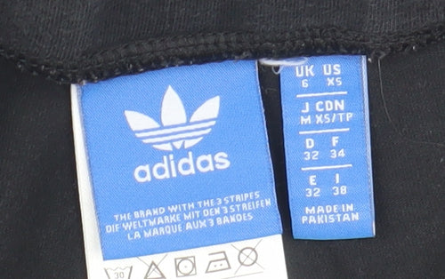 Adidas Women's Black Leggings Size 6 - Activewear