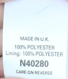 Next Women's Red Long Coat, UK 14, Button Accent