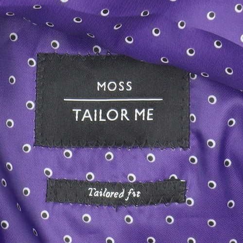 Moss Men's Grey Tailored Wool Suit 36R