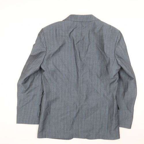 C&A Men's Grey Striped Blazer, Size 46