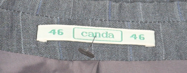 C&A Men's Grey Striped Blazer, Size 46