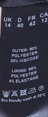 Eastex Women's Grey Polyester Viscose Jacket Size 14