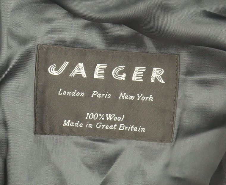 Jaeger Men's Blue Wool Double-Breasted Blazer 50R