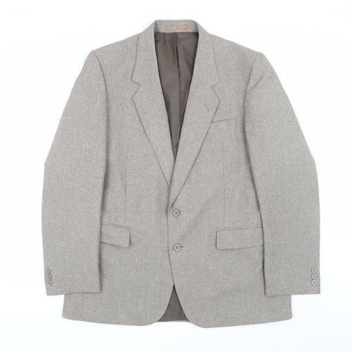 Canda Men's Grey Blazer Jacket, 42R Classic Business Style