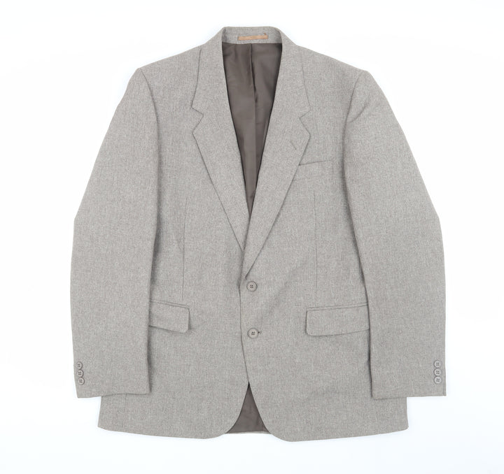 Canda Men's Grey Blazer Jacket, 42R Classic Business Style