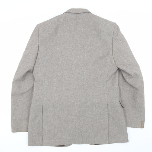 Canda Men's Grey Blazer Jacket, 42R Classic Business Style