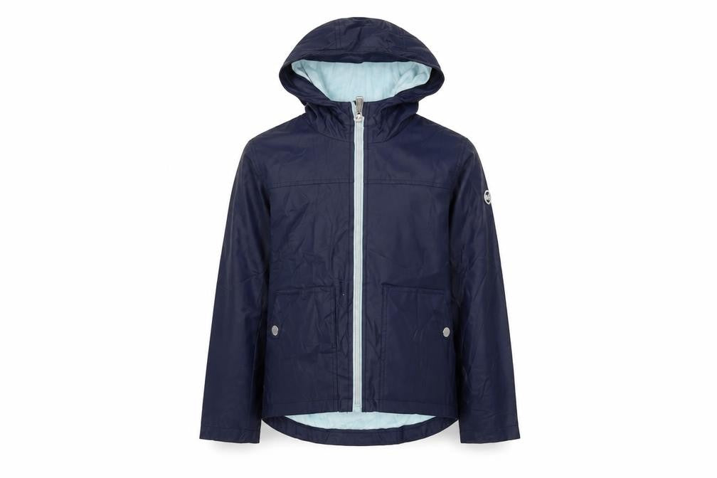 Michael Kors Girls Blue Hooded Rain Coat 6-7 Years