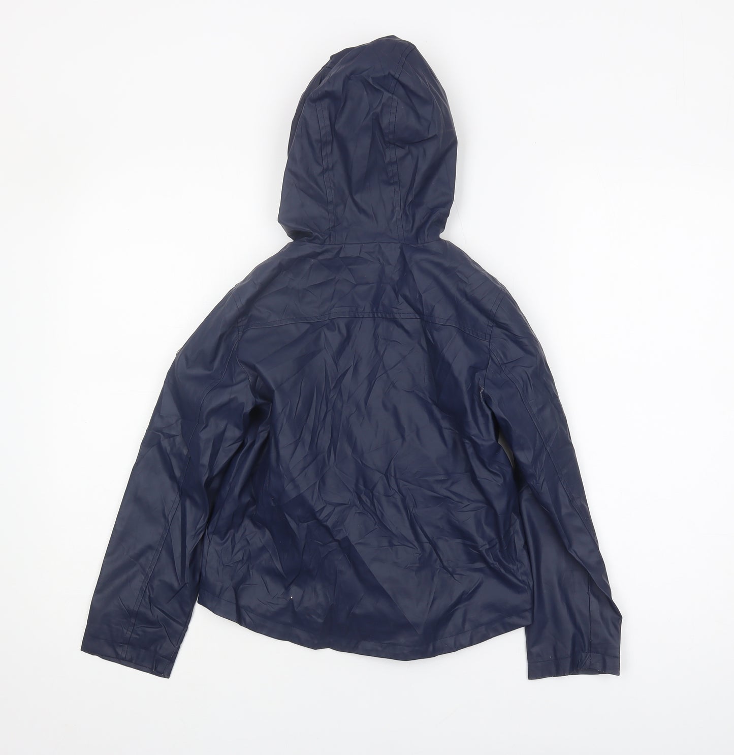 Michael Kors Girls Blue Hooded Rain Coat 6-7 Years