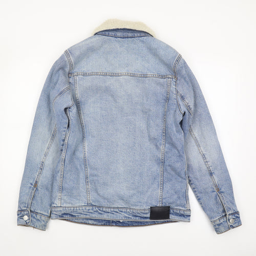 Abercrombie & Fitch Men's Blue Denim Jacket S