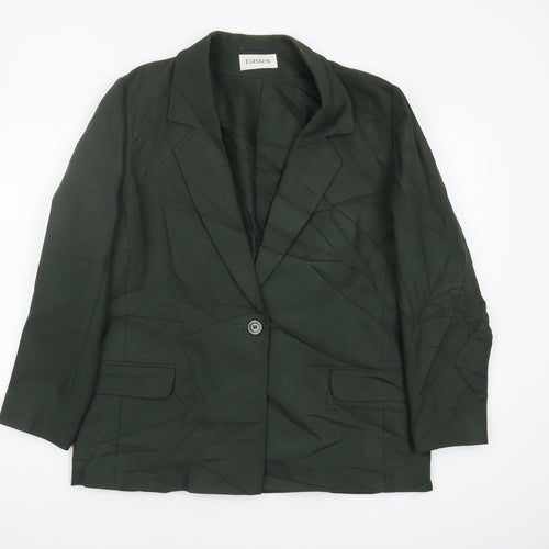 Eastex Women's Green Suit Jacket, Size 14, Regular Fit