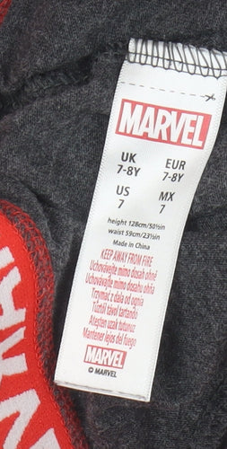 Marvel Boys Grey Pyjama Pants 7-8 Years