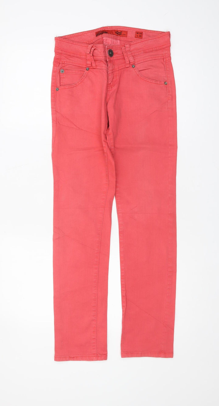 QS by s.Oliver Women's Red Slim Jeans Size 14