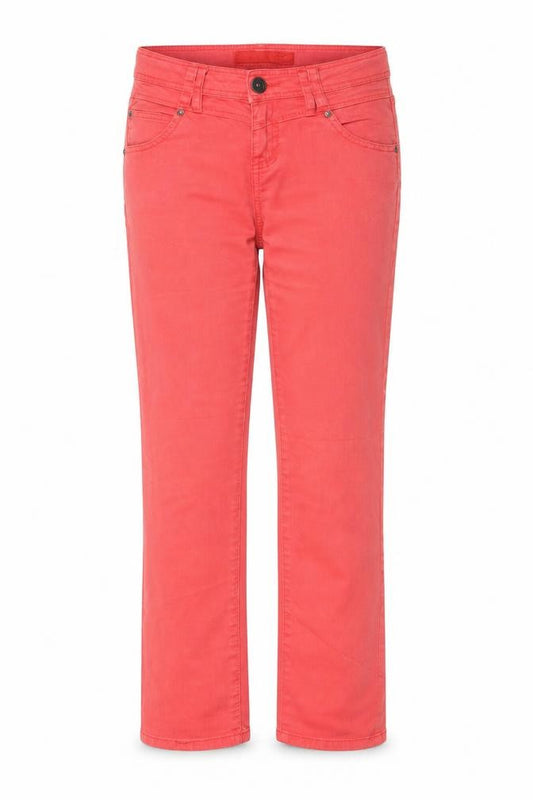 Front view of QS by s.Oliver Women's Red Slim Jeans, size 14