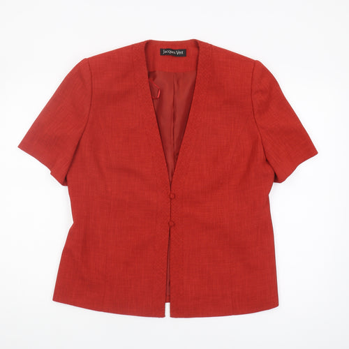 Jacques Vert Women's Red Suit Jacket Size 14
