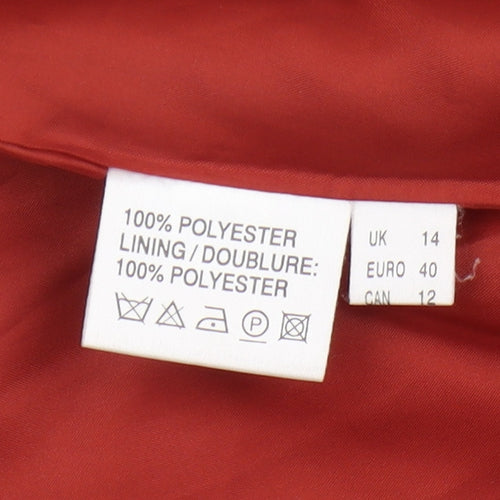 Jacques Vert Women's Red Suit Jacket Size 14