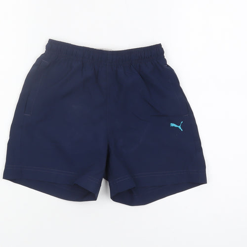 Puma Boys Blue Swim Shorts, Quick Dry, Size 10-11 Years