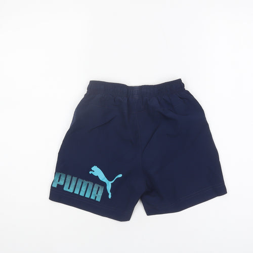 Puma Boys Blue Swim Shorts, Quick Dry, Size 10-11 Years