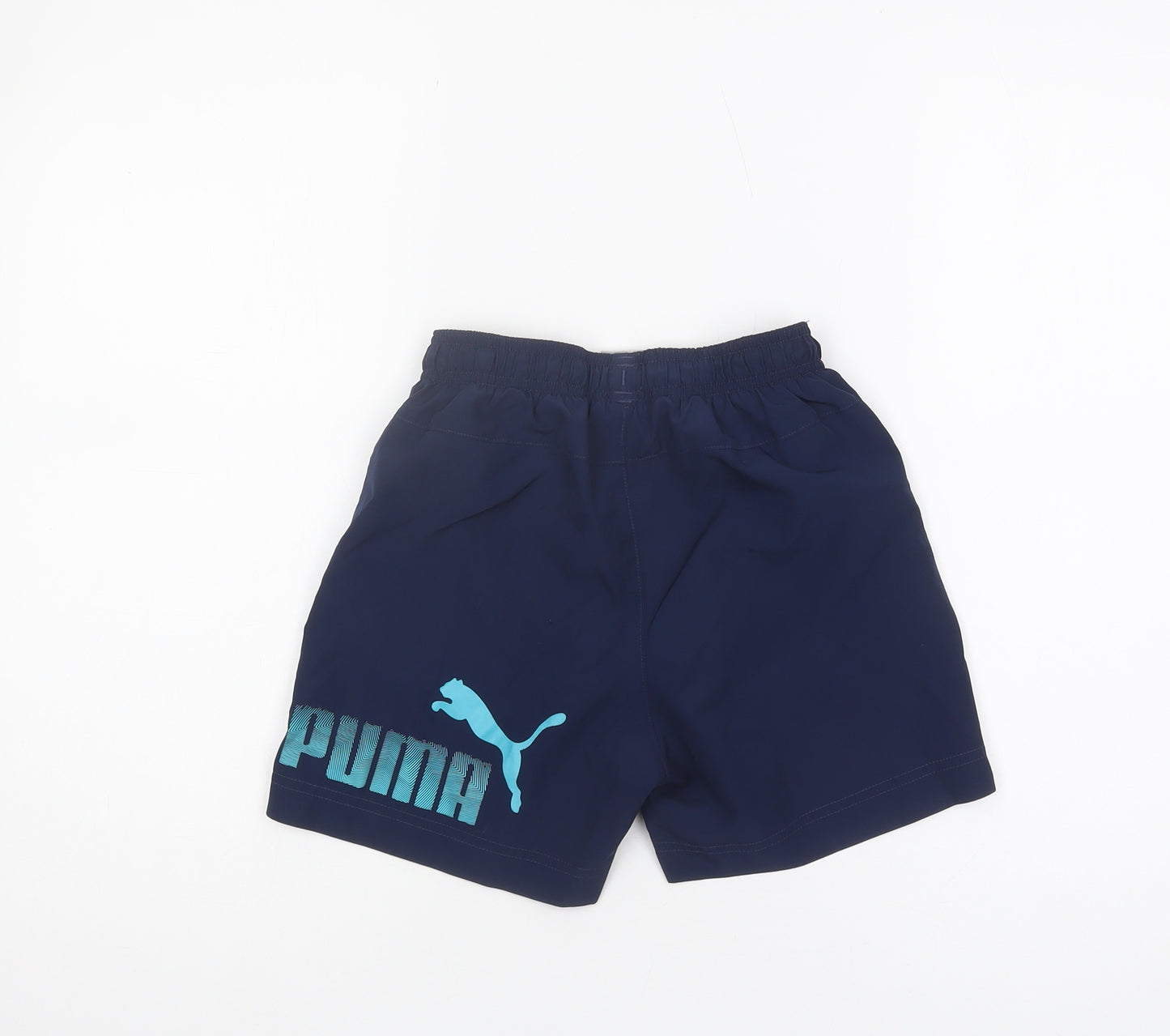 Puma Boys Blue Swim Shorts, Quick Dry, Size 10-11 Years