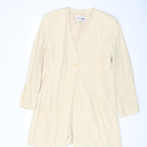Windsmoor Women's Beige Long Blazer Size 14