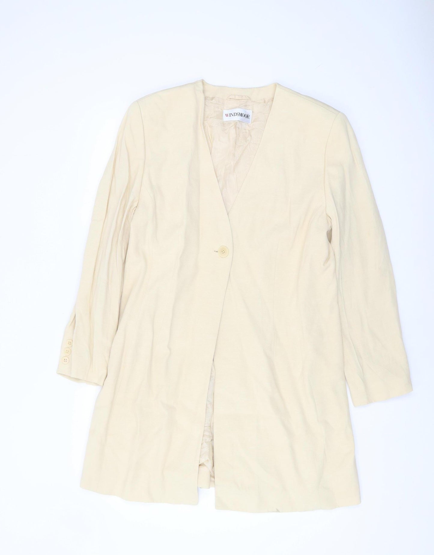 Windsmoor Women's Beige Long Blazer Size 14