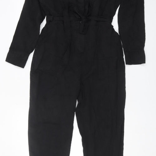 Fat Face Women's Black Jumpsuit Size 10 Casual Twill