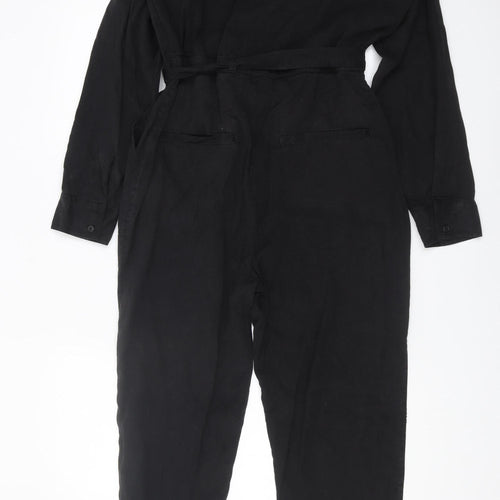 Fat Face Women's Black Jumpsuit Size 10 Casual Twill