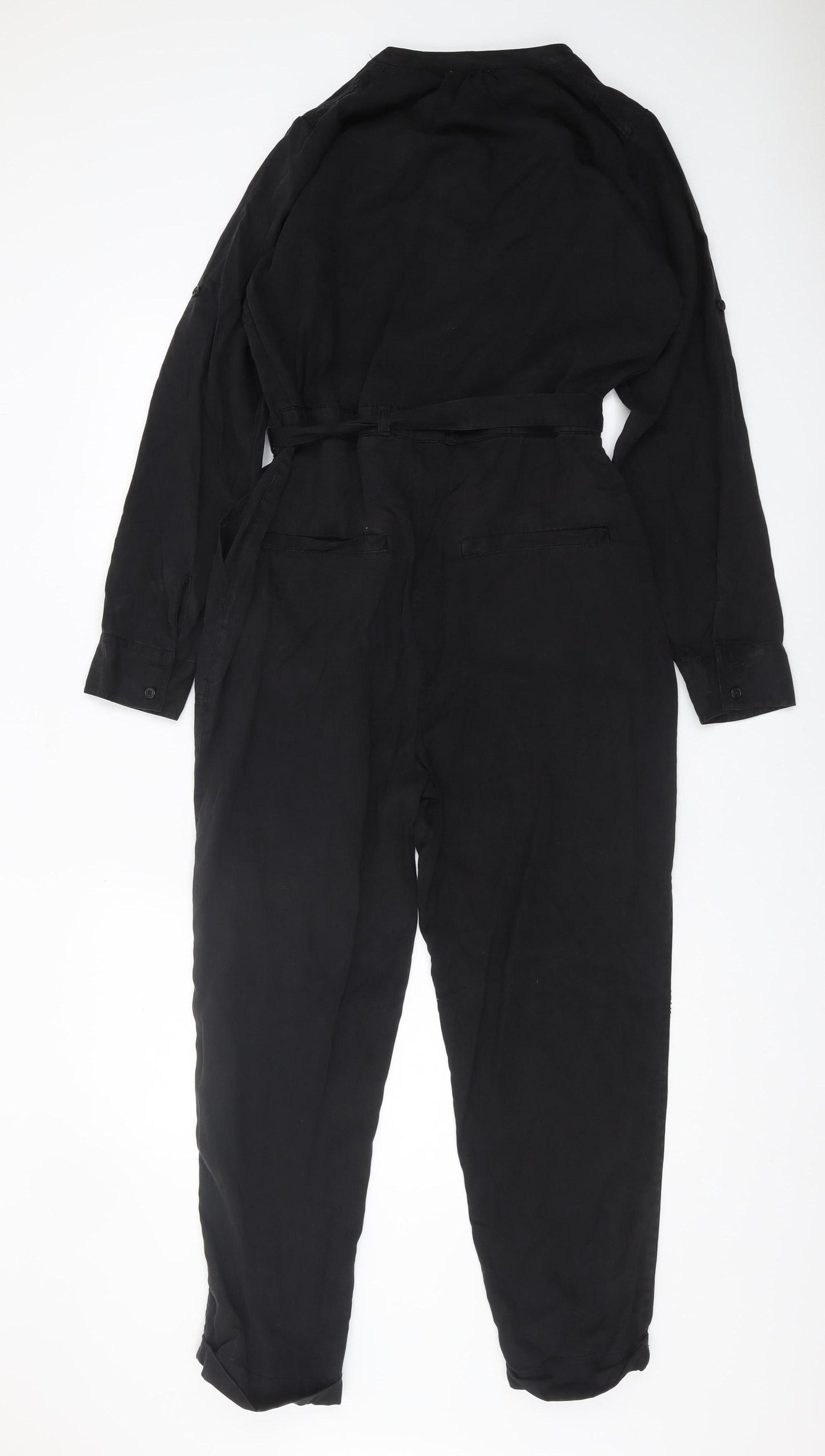 Fat Face Women's Black Jumpsuit Size 10 Casual Twill