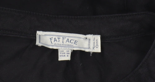Fat Face Women's Black Jumpsuit Size 10 Casual Twill