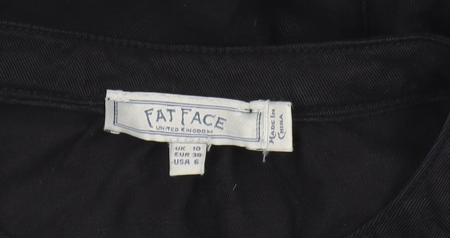 Fat Face Women's Black Jumpsuit Size 10 Casual Twill