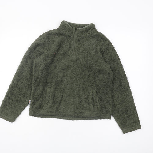 Peter Storm Boys Green Fleece Hoodie 13 Years