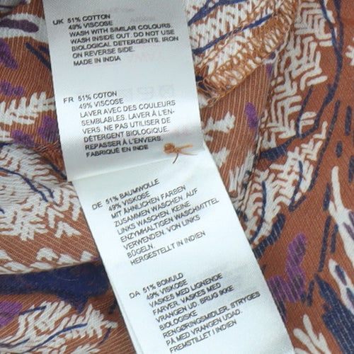 White Stuff Women's Multicoloured Blouse Size 12