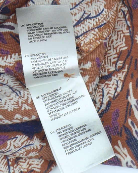 White Stuff Women's Multicoloured Blouse Size 12