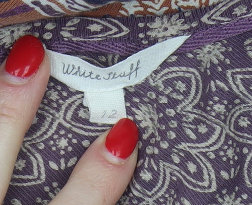 White Stuff Women's Multicoloured Blouse Size 12