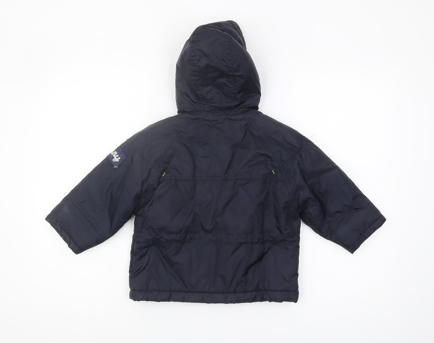 DKNY Boys Blue Puffer Jacket Hooded 2 Years
