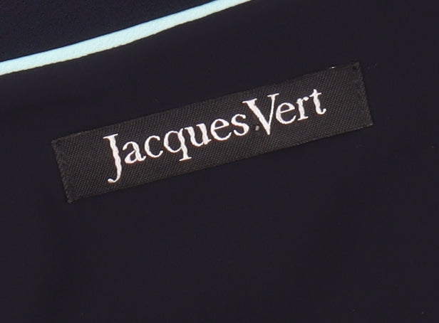 Jacques Vert Women's Blue Embroidered T-Shirt, Size 14