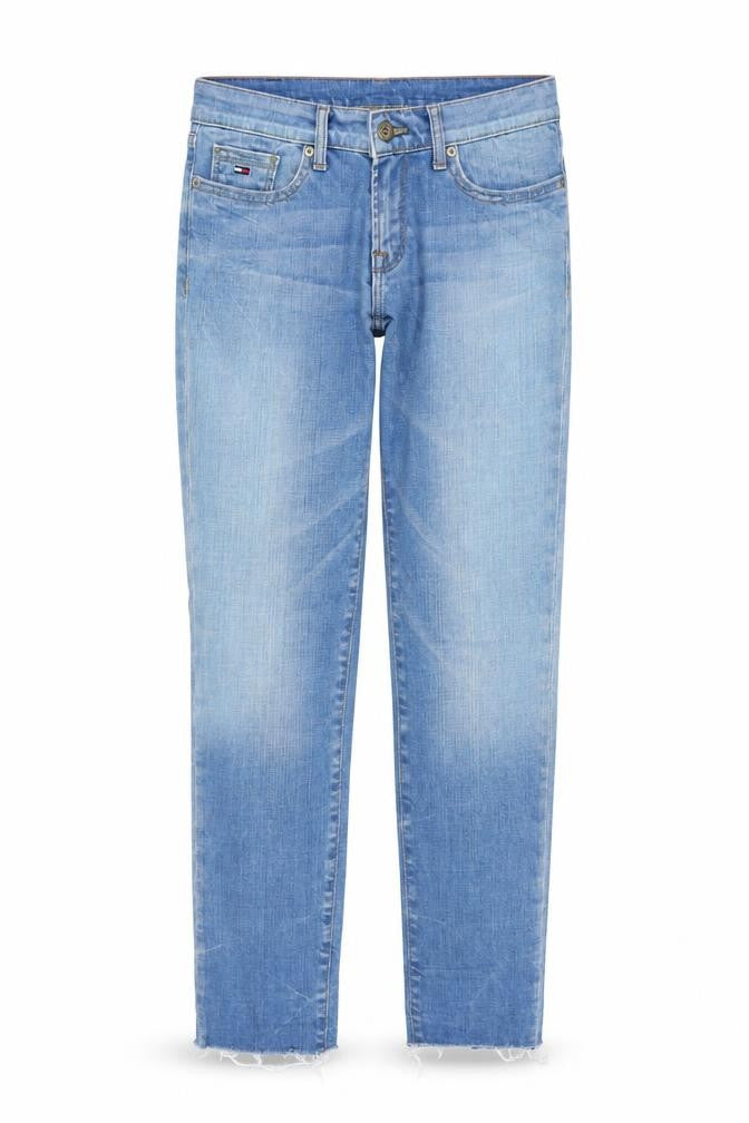 Front view of Hilfiger Denim Women's Blue Skinny Jeans, size 8