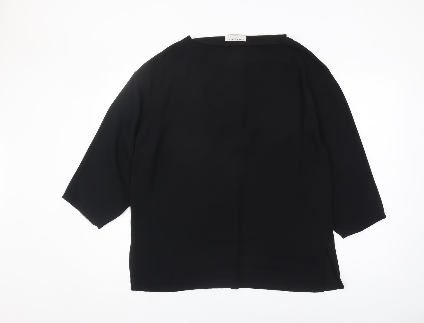 Jaeger Women's Black 3/4 Sleeve Blouse Size S