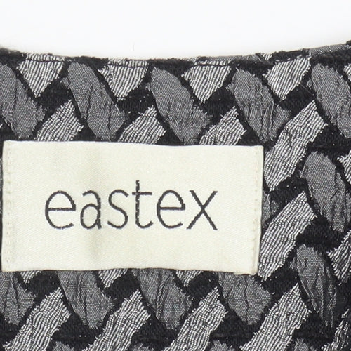 Eastex Women's Black Geometric Blazer Size 14