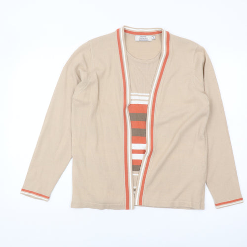 Honor Millburn Beige Women's Cardigan Size M