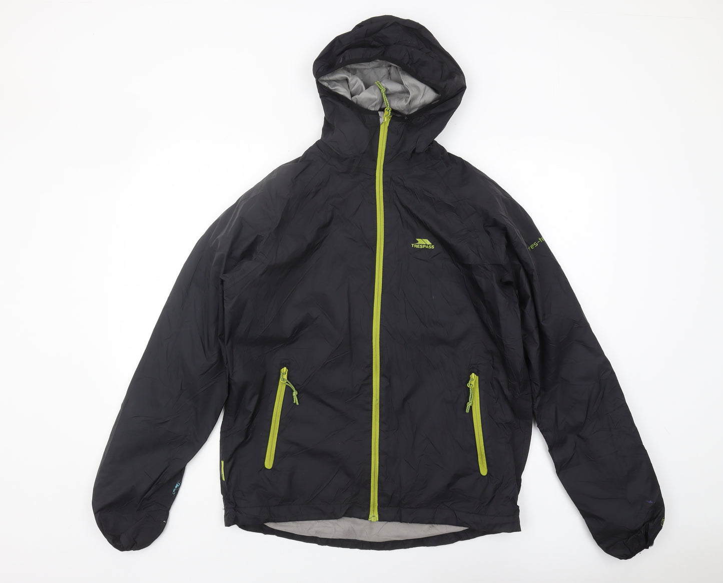 Trespass Men's Black Parka Jacket S Waterproof Breathable