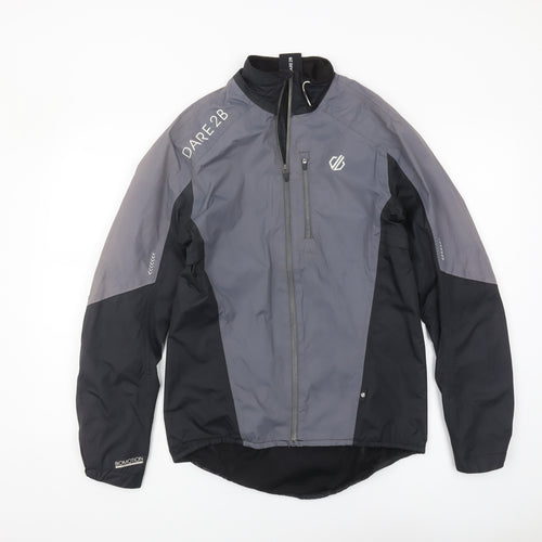 DARE 2B Men's Black Grey Windbreaker Jacket 2XS