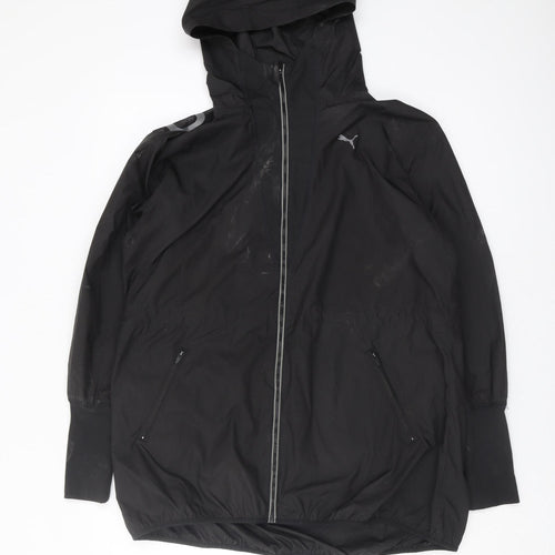 Puma Women's Black Windbreaker Jacket Size 10