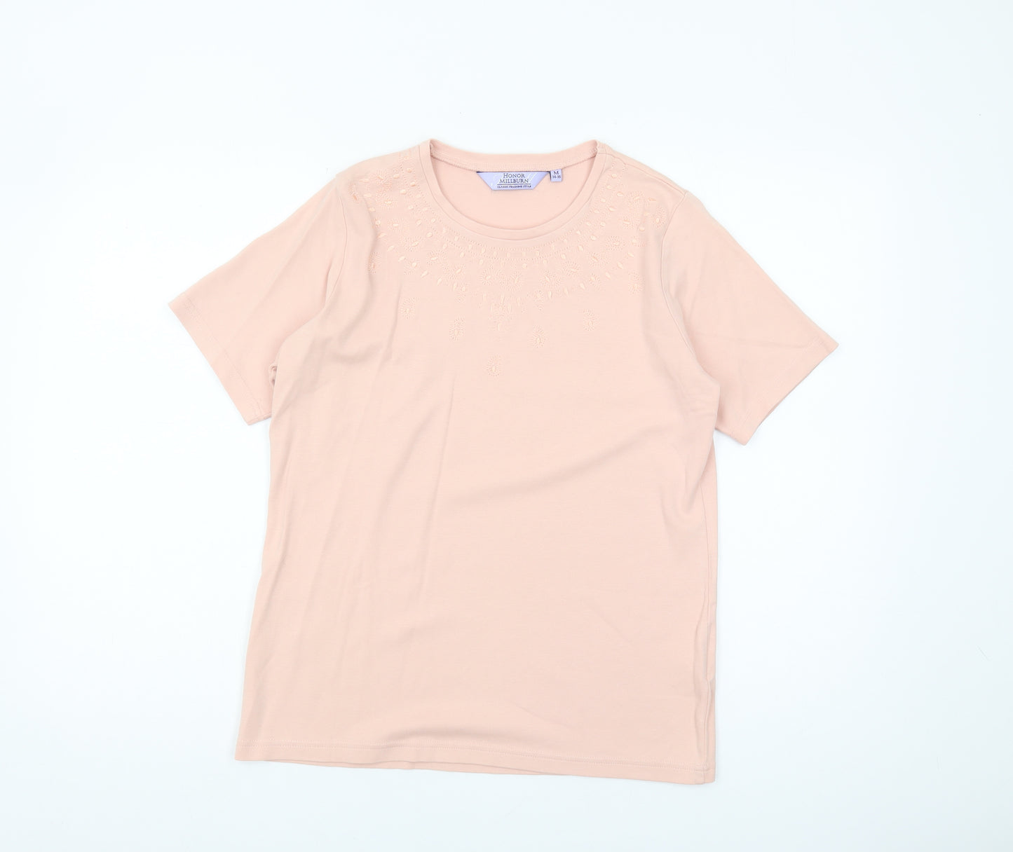 Honor Millburn Women's Pink Cotton T-Shirt Size M