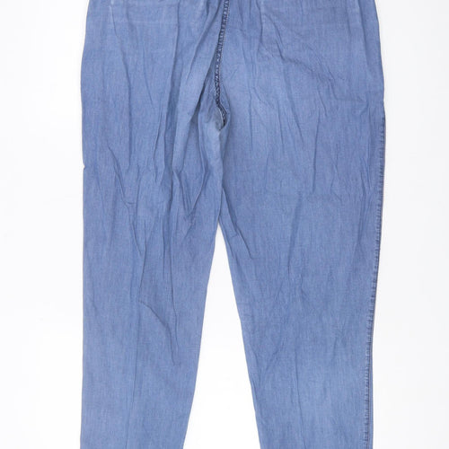 Tommy Hilfiger Women's Blue Straight Trousers Size 10