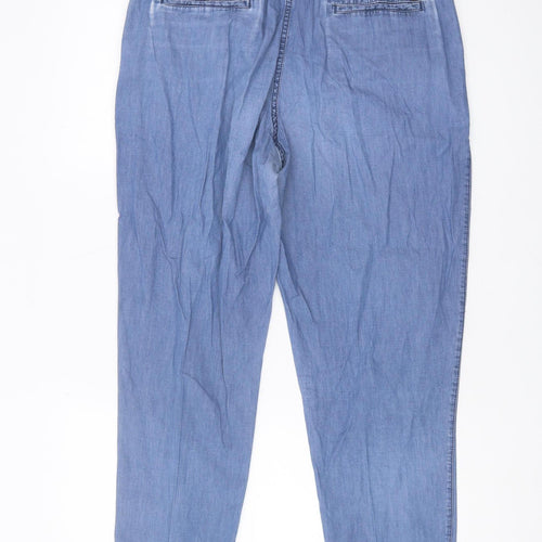 Tommy Hilfiger Women's Blue Straight Trousers Size 10