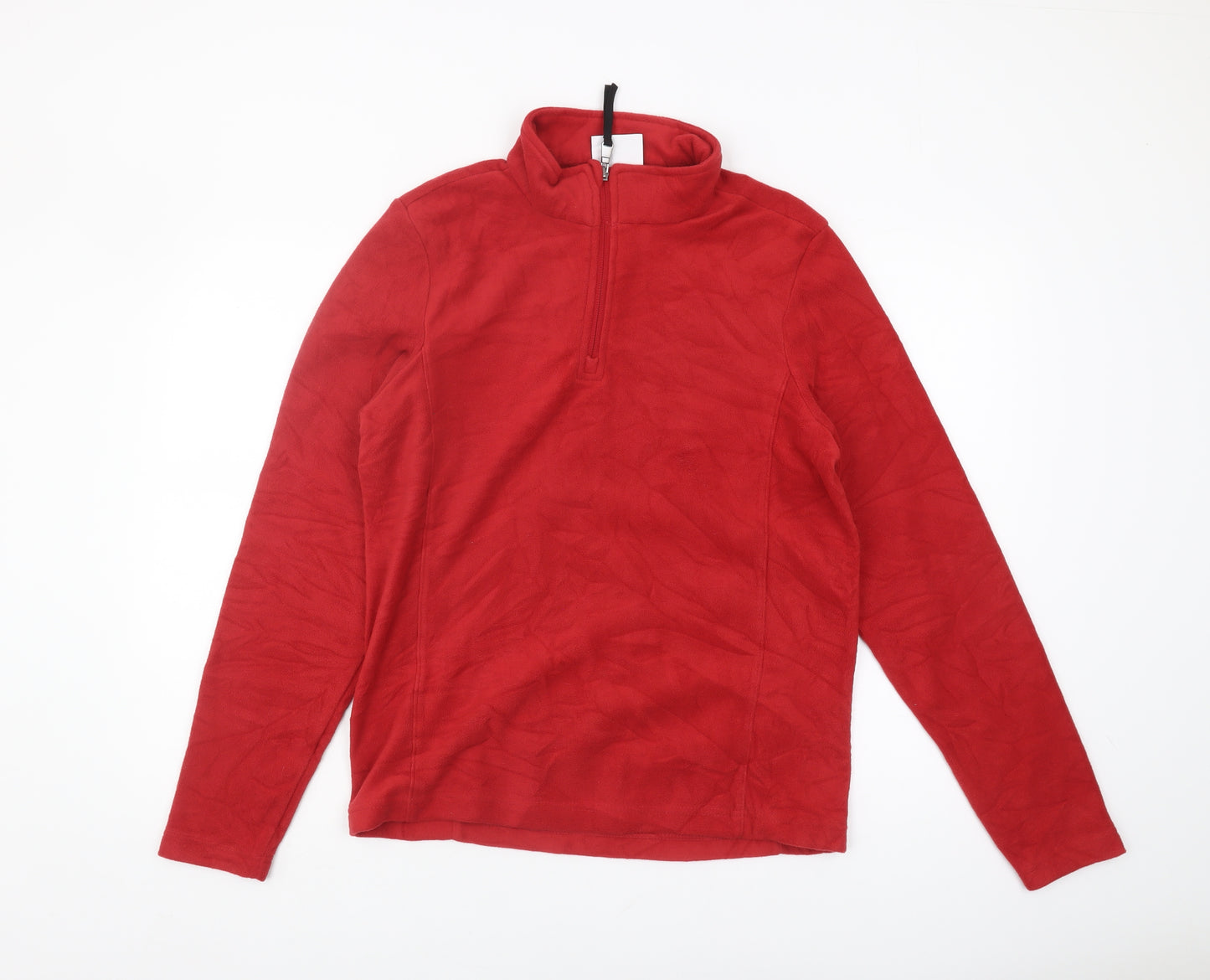 TOG24 Red 1/4 Zip Fleece Sweatshirt - Men's S