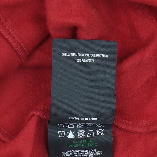 TOG24 Red 1/4 Zip Fleece Sweatshirt - Men's S